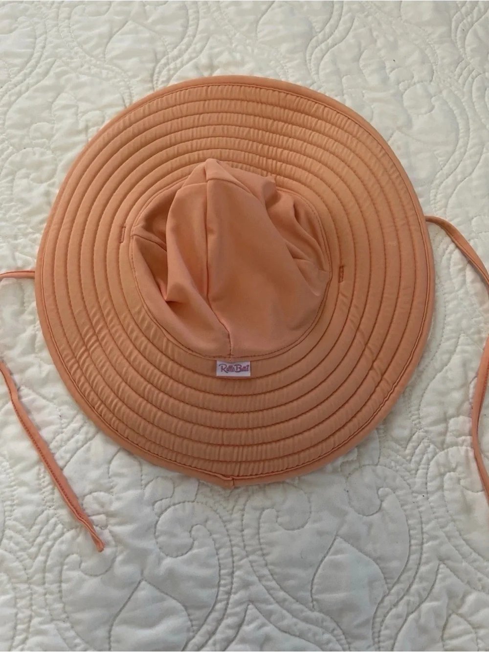 RuffleButts Rashguard Swimsuit with Hat Size 2T